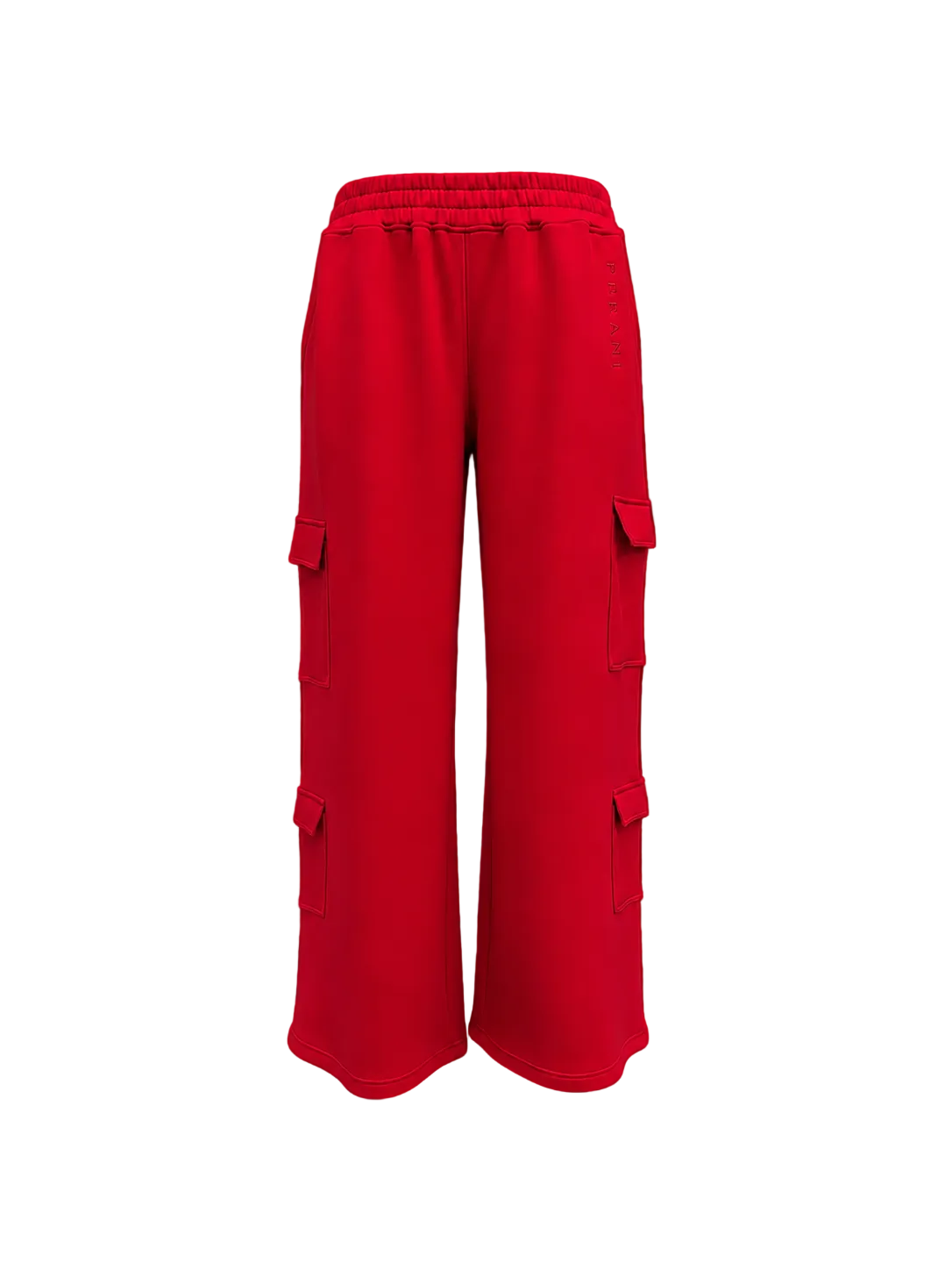 Womens Cargo Pants-Red