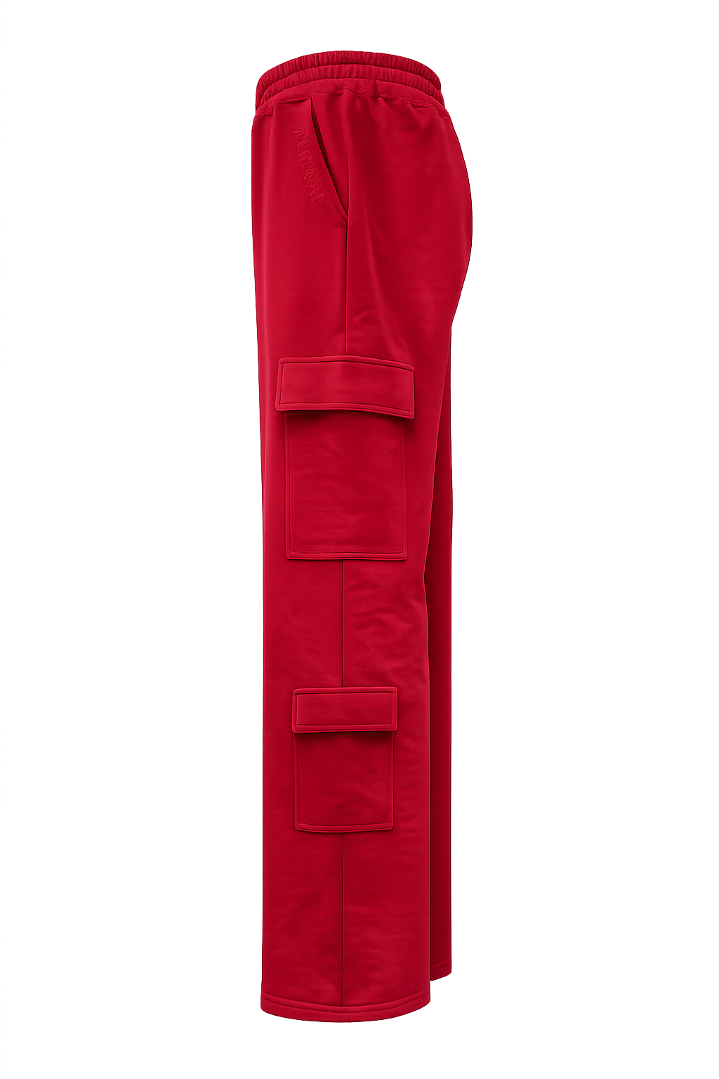 Womens Cargo Pants-Red