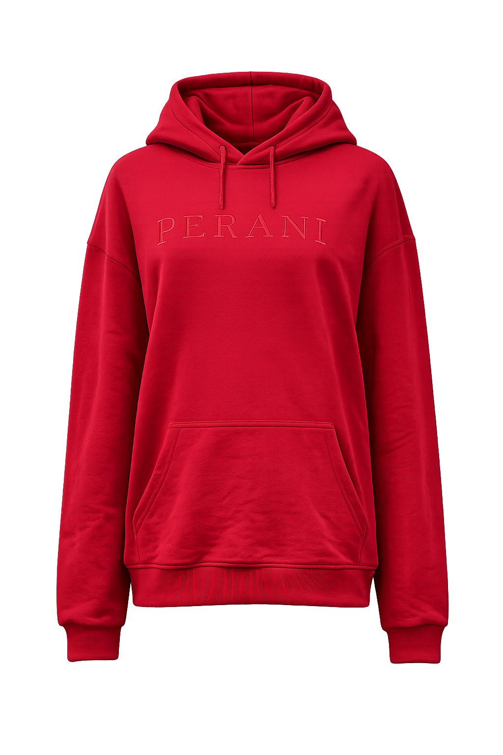 Womens Cargo Hoodie-Red