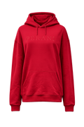 Womens Cargo Hoodie-Red